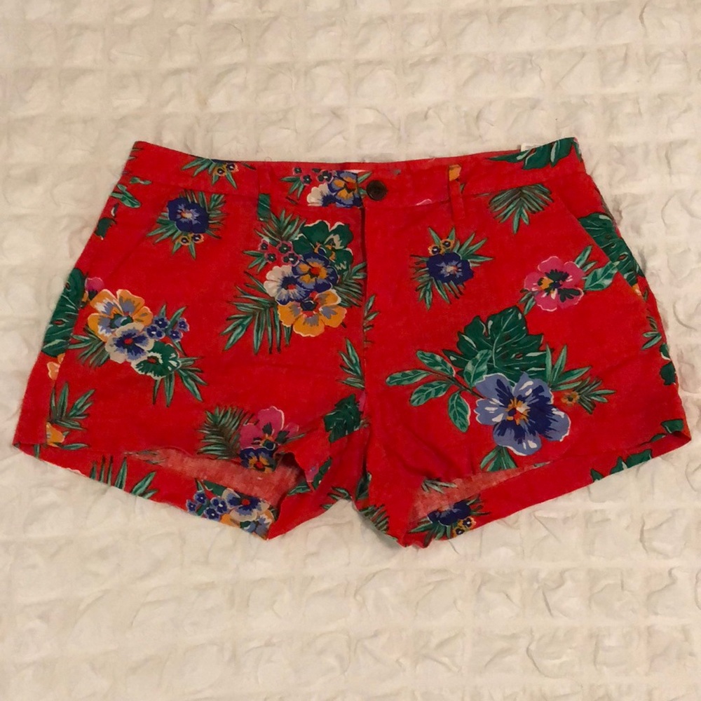 Tropical print shorts